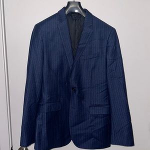 Banana Republic 40R Slim Fit suit jacket Blue with stripes